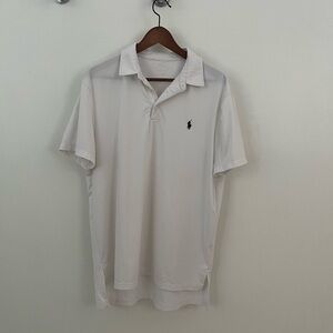 Polo by Ralph Lauren White Classic Short-Sleeve Polo with Navy Pony